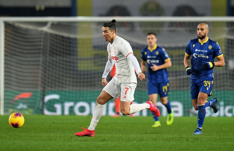 Cristiano Ronaldo in action for Juventus